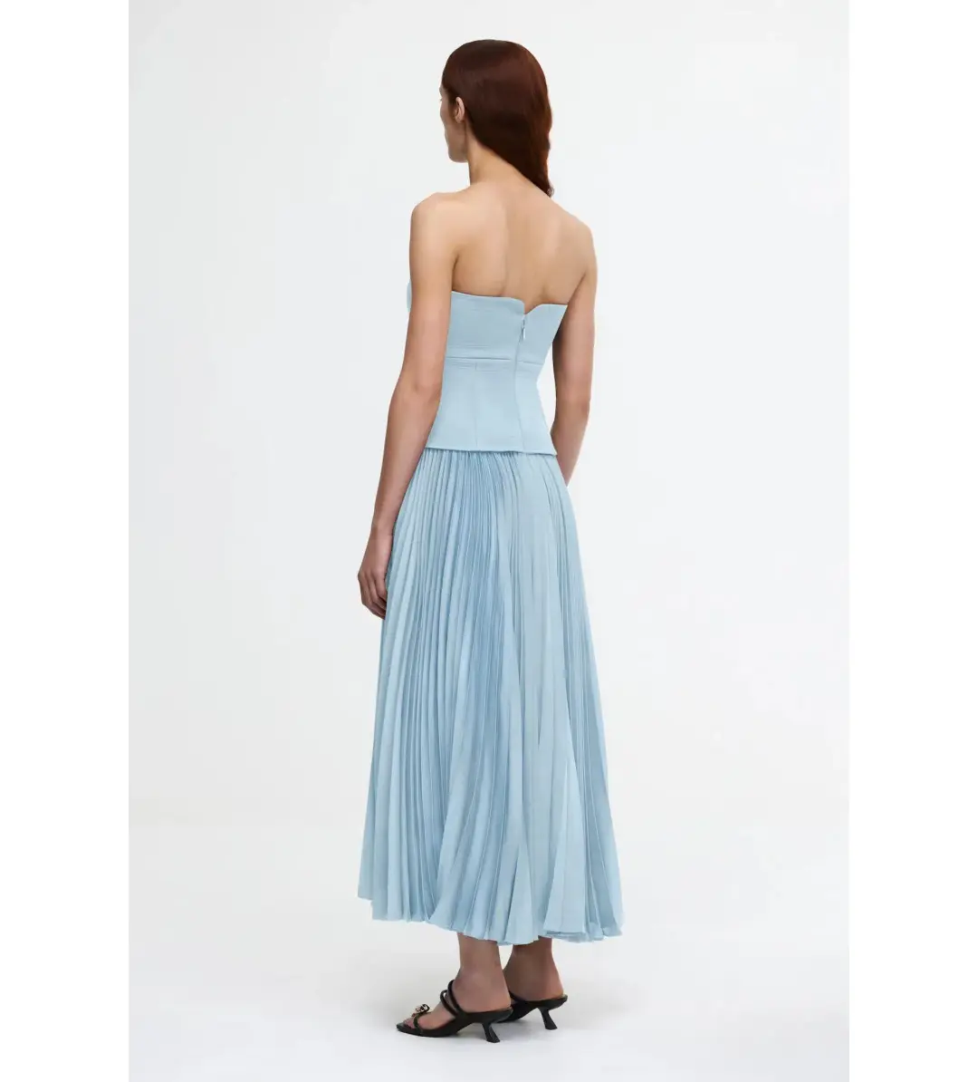 Acler Avonlea Midi Dress in Celeste Blue Size AU 10 for rent on The Volte - main image