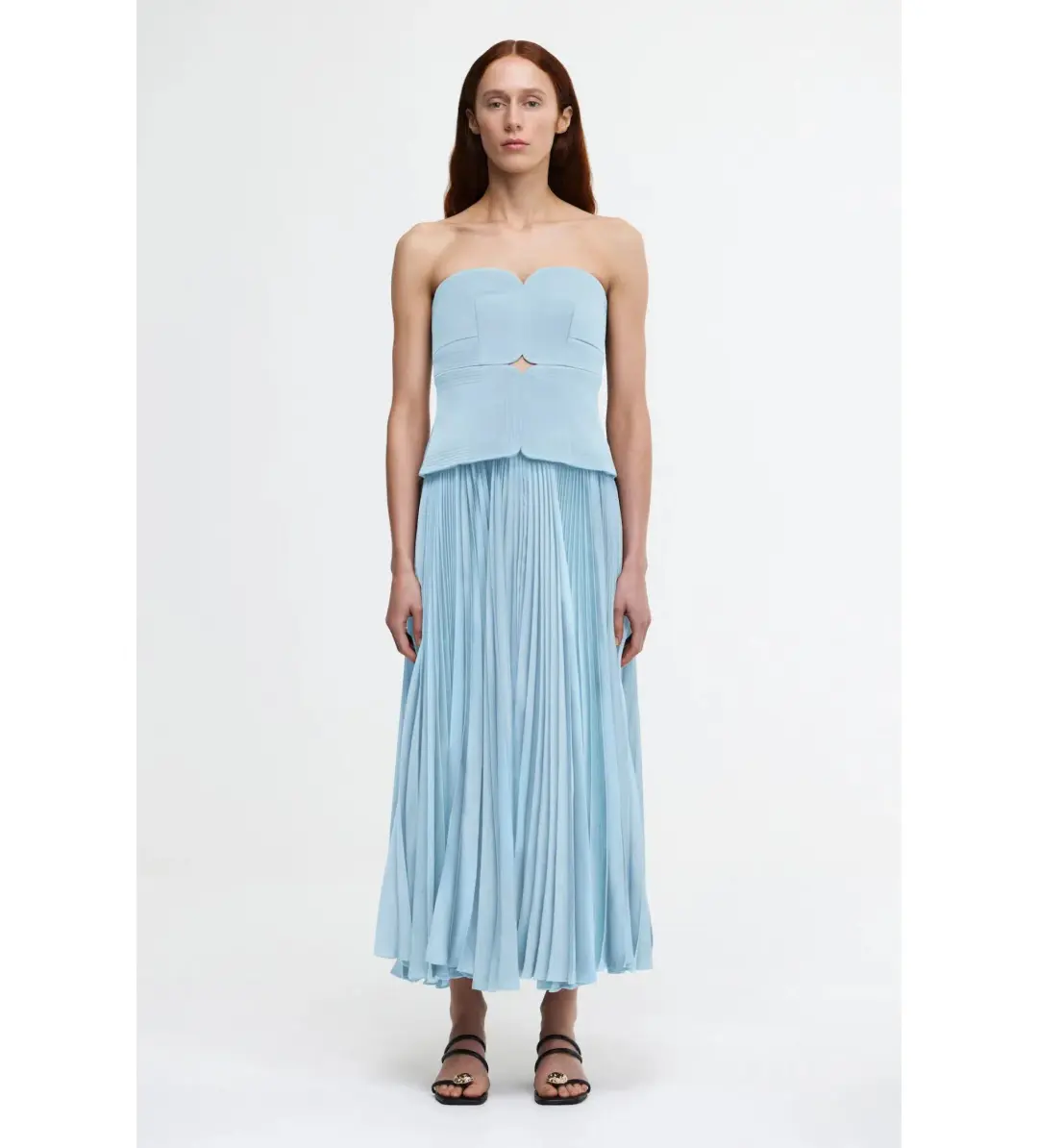 Acler Avonlea Midi Dress in Celeste Blue Size AU 10 for rent on The Volte - main image
