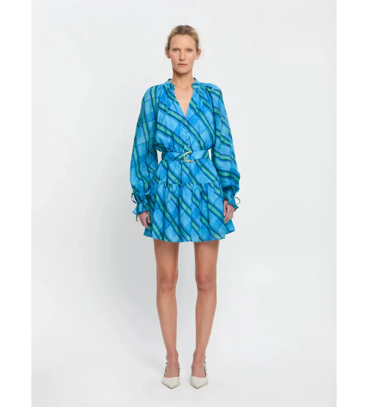 Kivari Oceana Mini Dress Blue Size AU 8 - Image 1