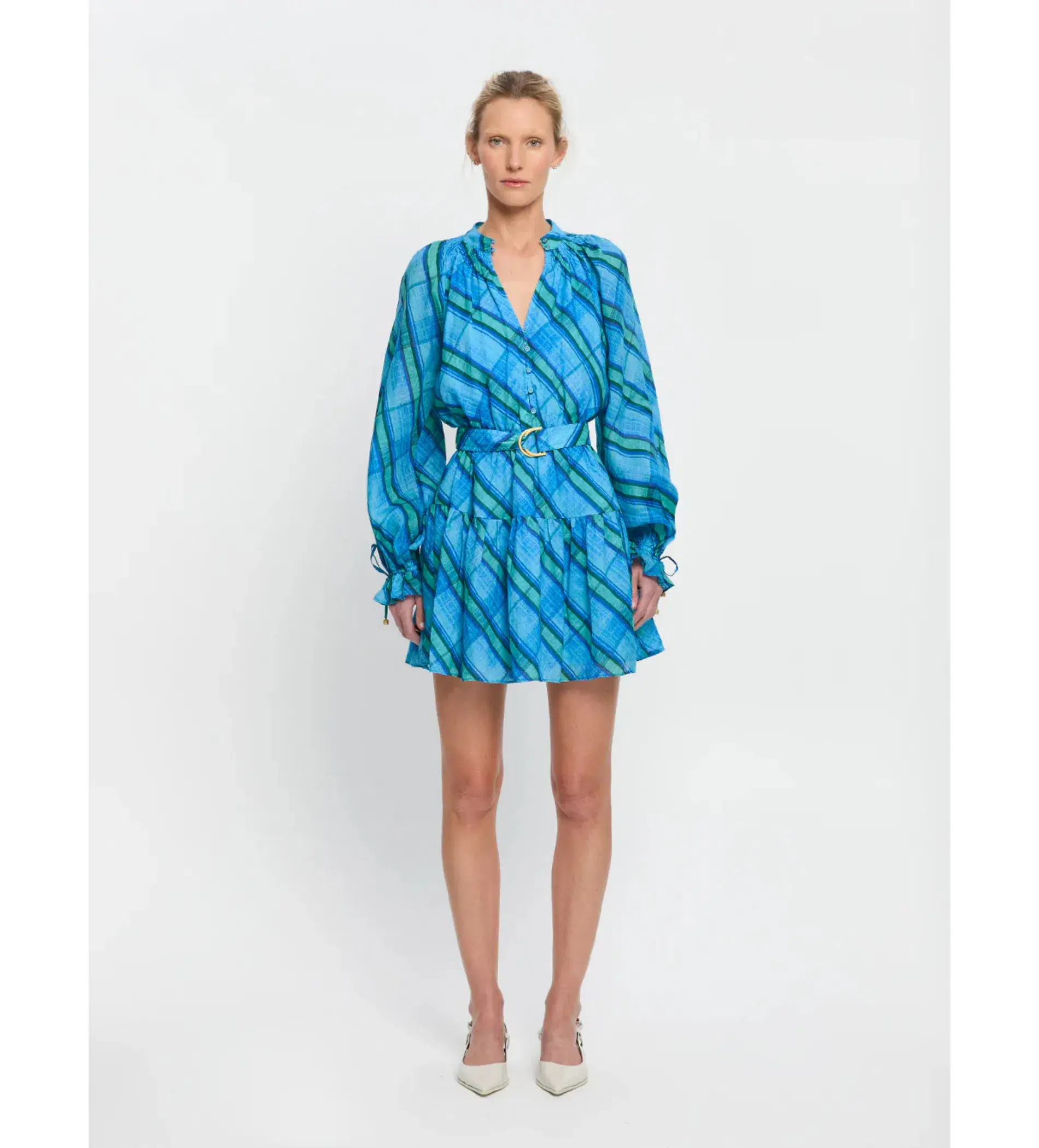 Kivari Oceana Mini Dress Blue Size AU 8 - Image 1