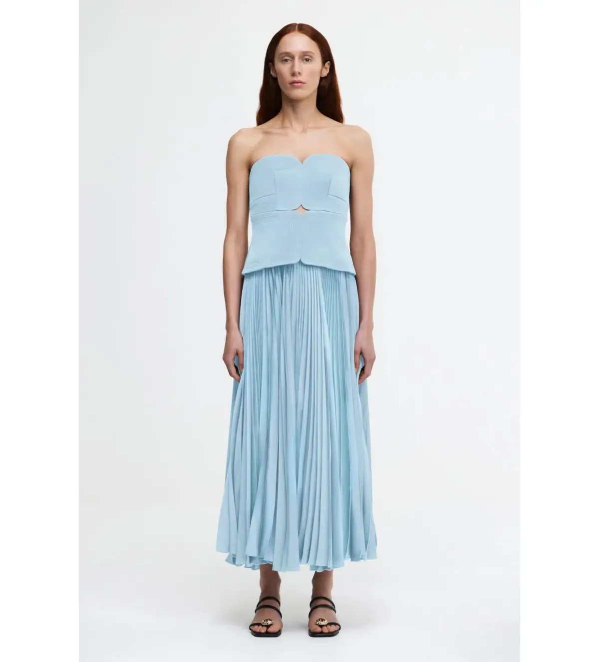 Acler Avonlea Midi Dress in Celeste Blue Size AU 12 - Image 1