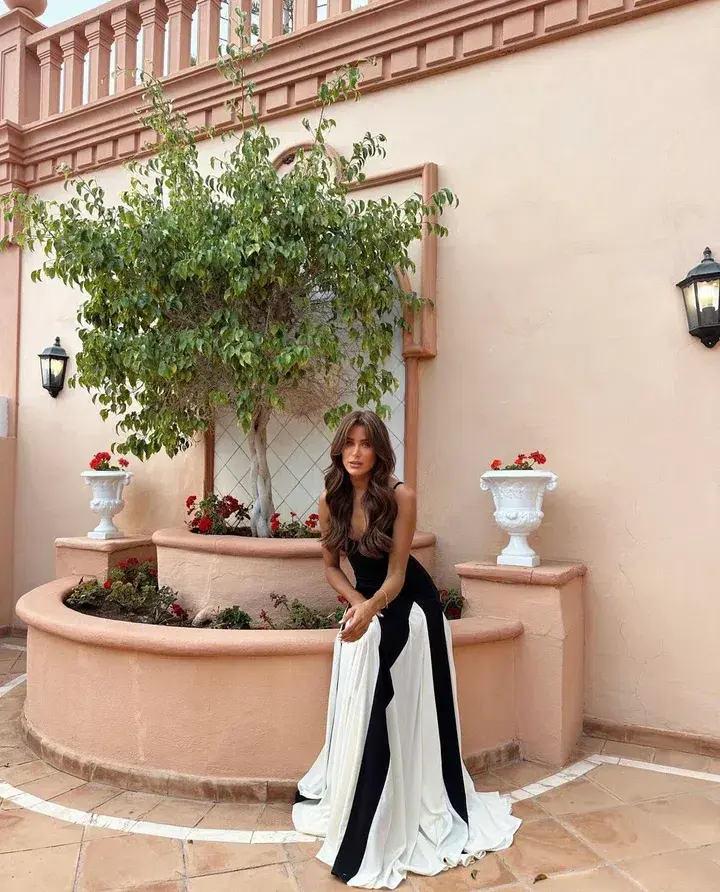 Arcina Ori Paloma Dress Black/White Size AU 8 for rent on The Volte - main image