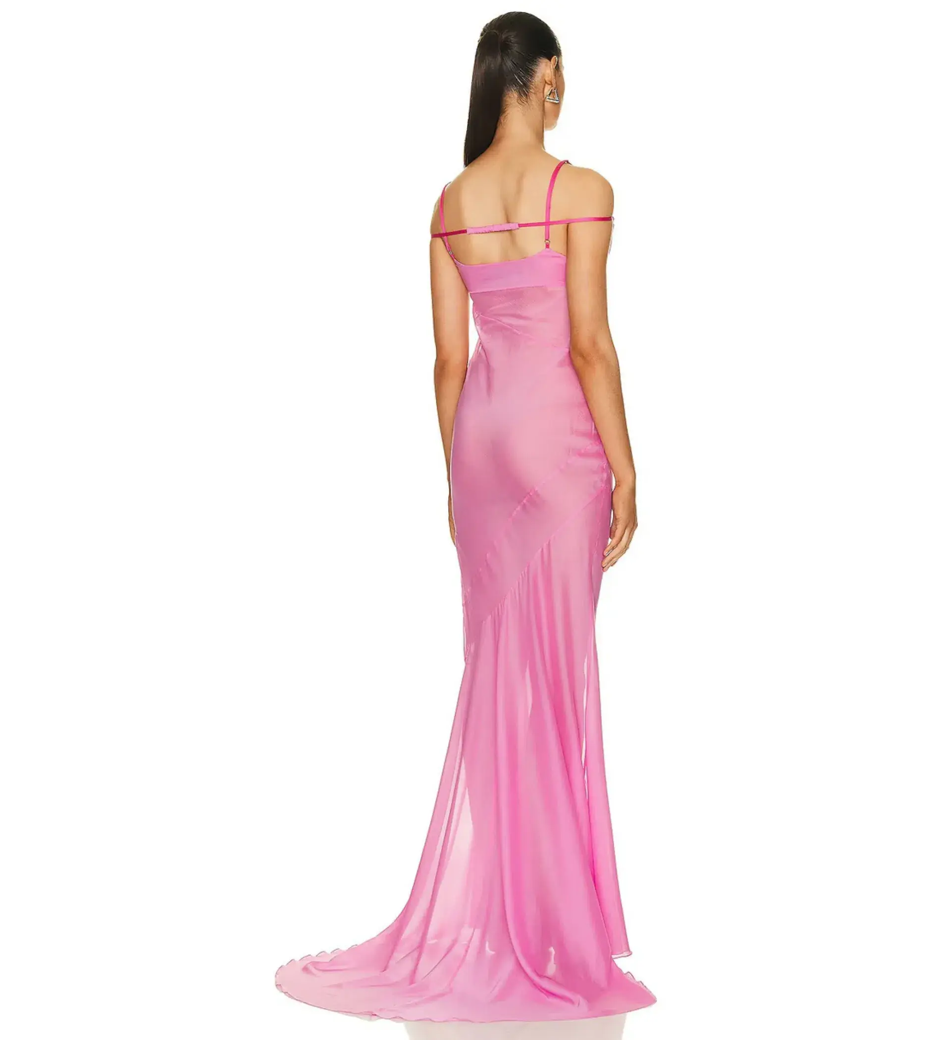 Jacquemus La Robe Draggiu Pink Size 38 / AU 10 - Image 2