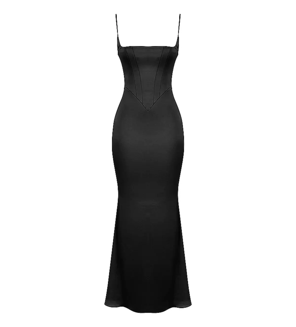 House of CB Olivette Satin Corset Maxi Dress Black Size AU 10 - Image 5