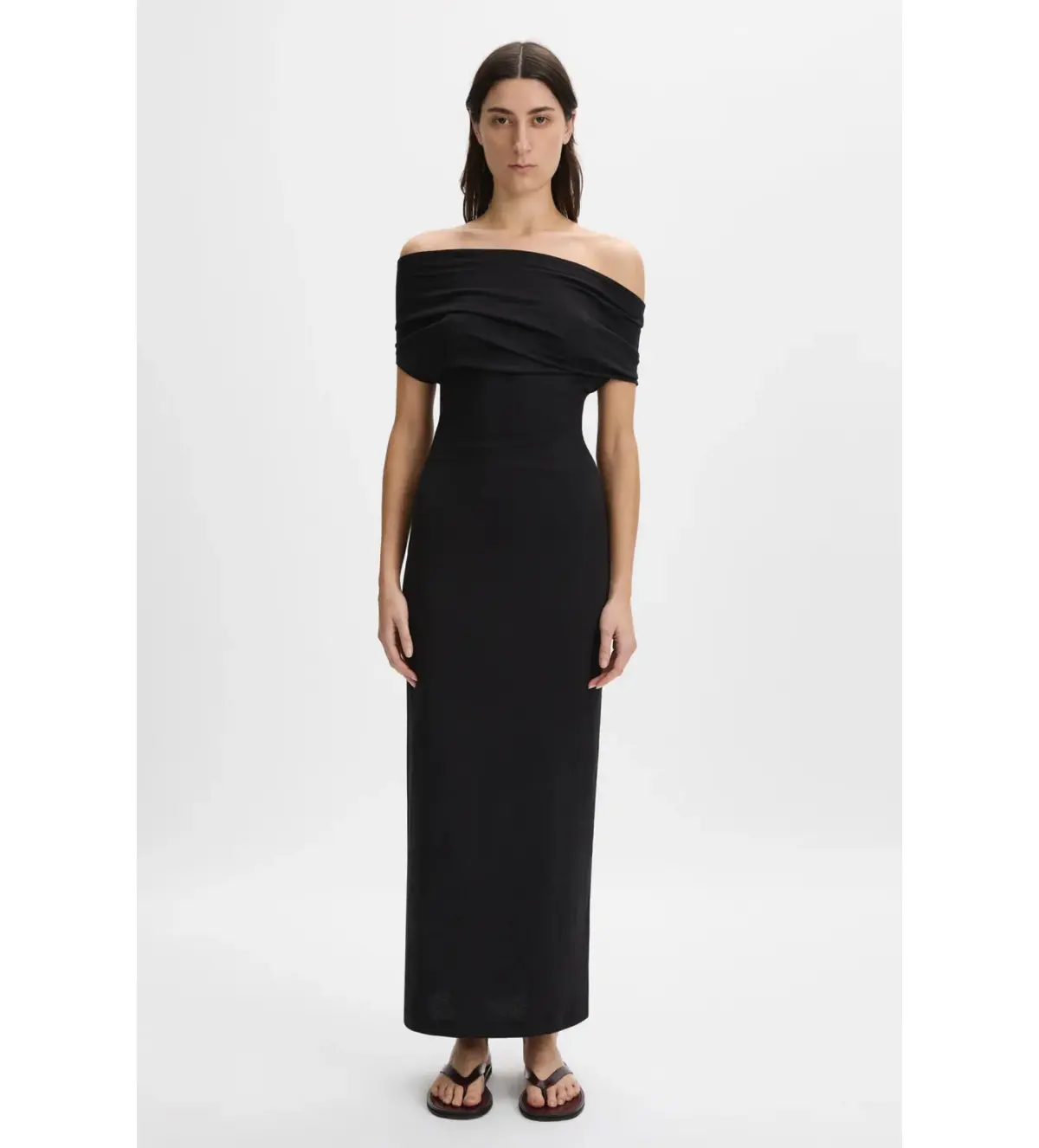 Beare Park Cotton Jersey Glove Dress Black Size AU 10 - Image 1