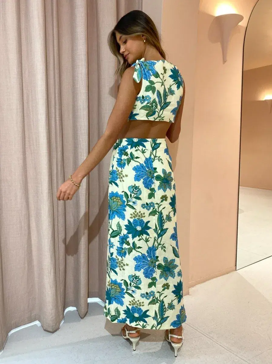 Sir the Label Alexandre Knot Dress in Marguerite Print Size AU 10 - Image 4