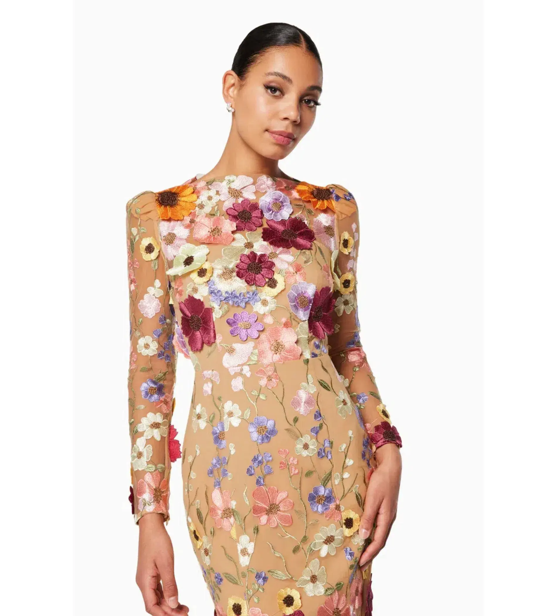 Elliatt Shannon Midi Dress Pink Size AU 12 - Image 3