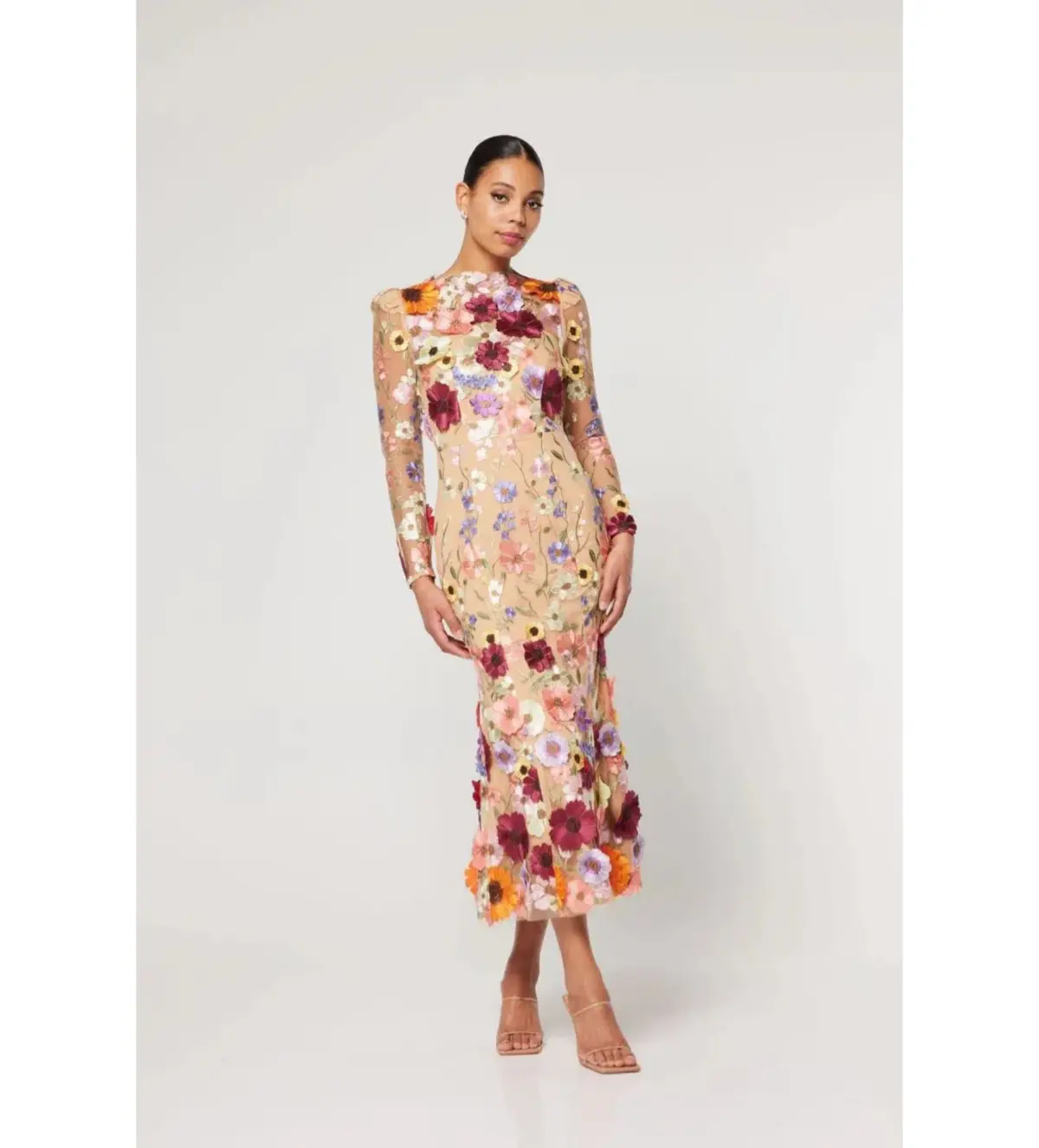 Elliatt Shannon Midi Dress Pink Size AU 12 - Image 1
