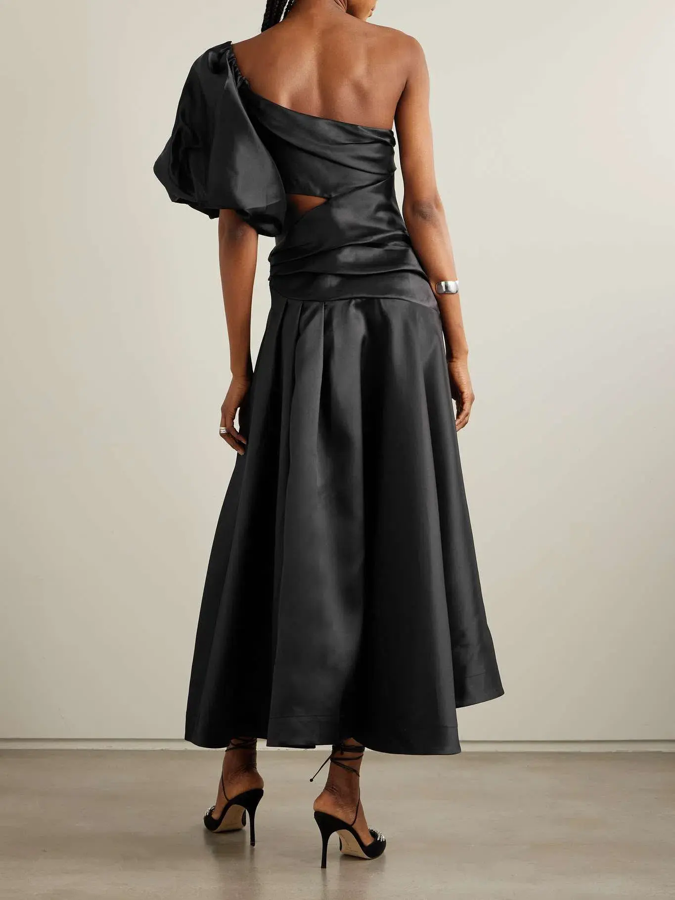 Alémais Regent Noir Gown Black Floral Size 16 - Image 2