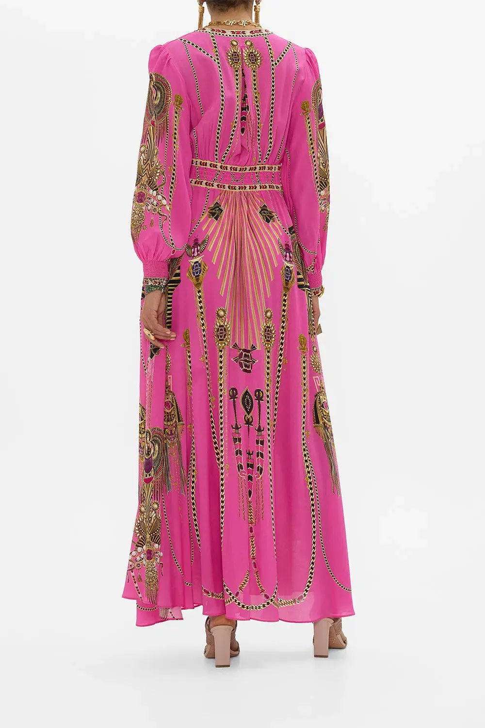 Camilla Song of the Scarab Button Dress with Shaped Waistband Print Size S / AU 10 - Image 2