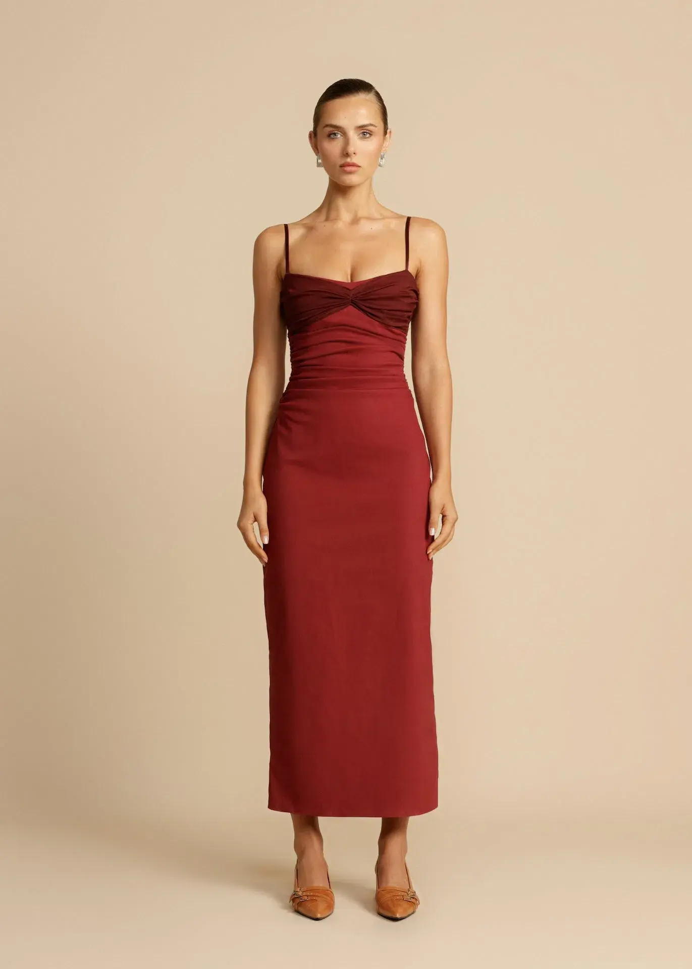 Arcina Ori Kinsley Dress Wine Size M / AU 10 - Image 1