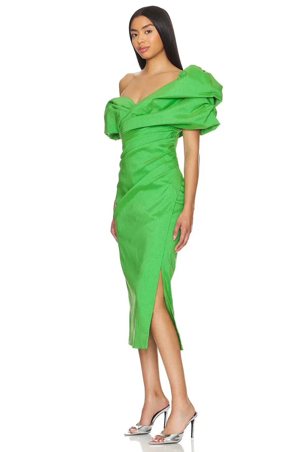 Rachel Gilbert Gia Midi Dress Green Size 3 / AU 12 - Image 2
