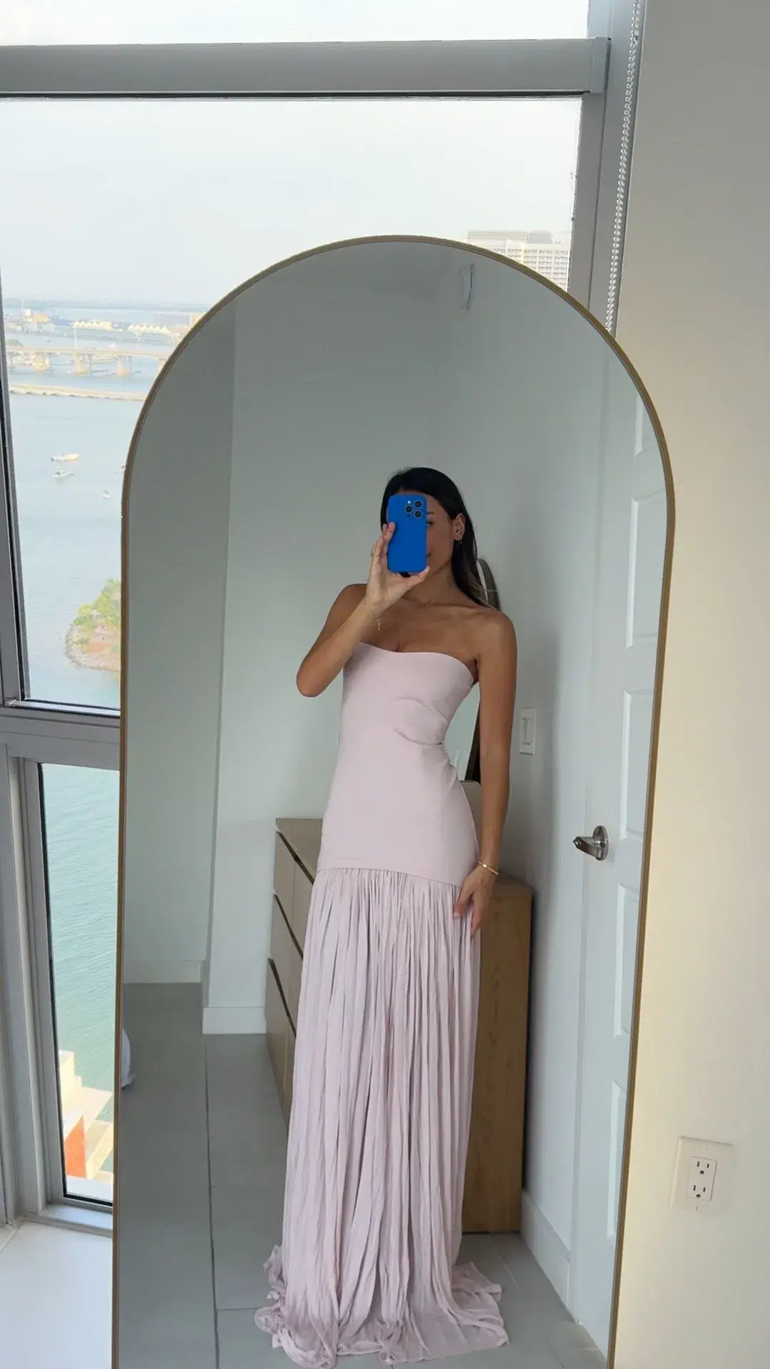 Helsa Naomi Dress Barely Pink Size S / AU 8 - Image 4