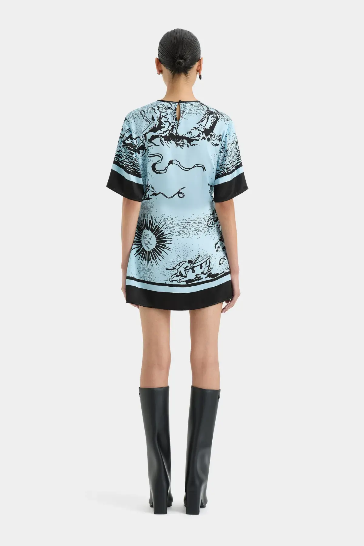 Sir the Label Dreamwood Mini Dress Brise Soleil Size 8 - Image 3