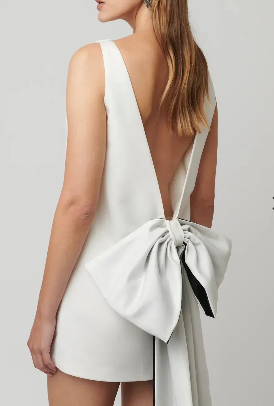 Effie Kats Nikola Mini Dress in Ivory Size L / AU 12 - Image 4