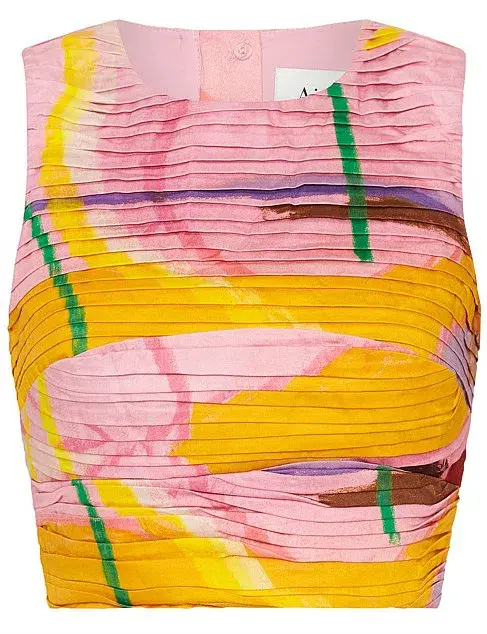 Aje Palette Ruched Top Expression Size 8  for rent on The Volte - main image