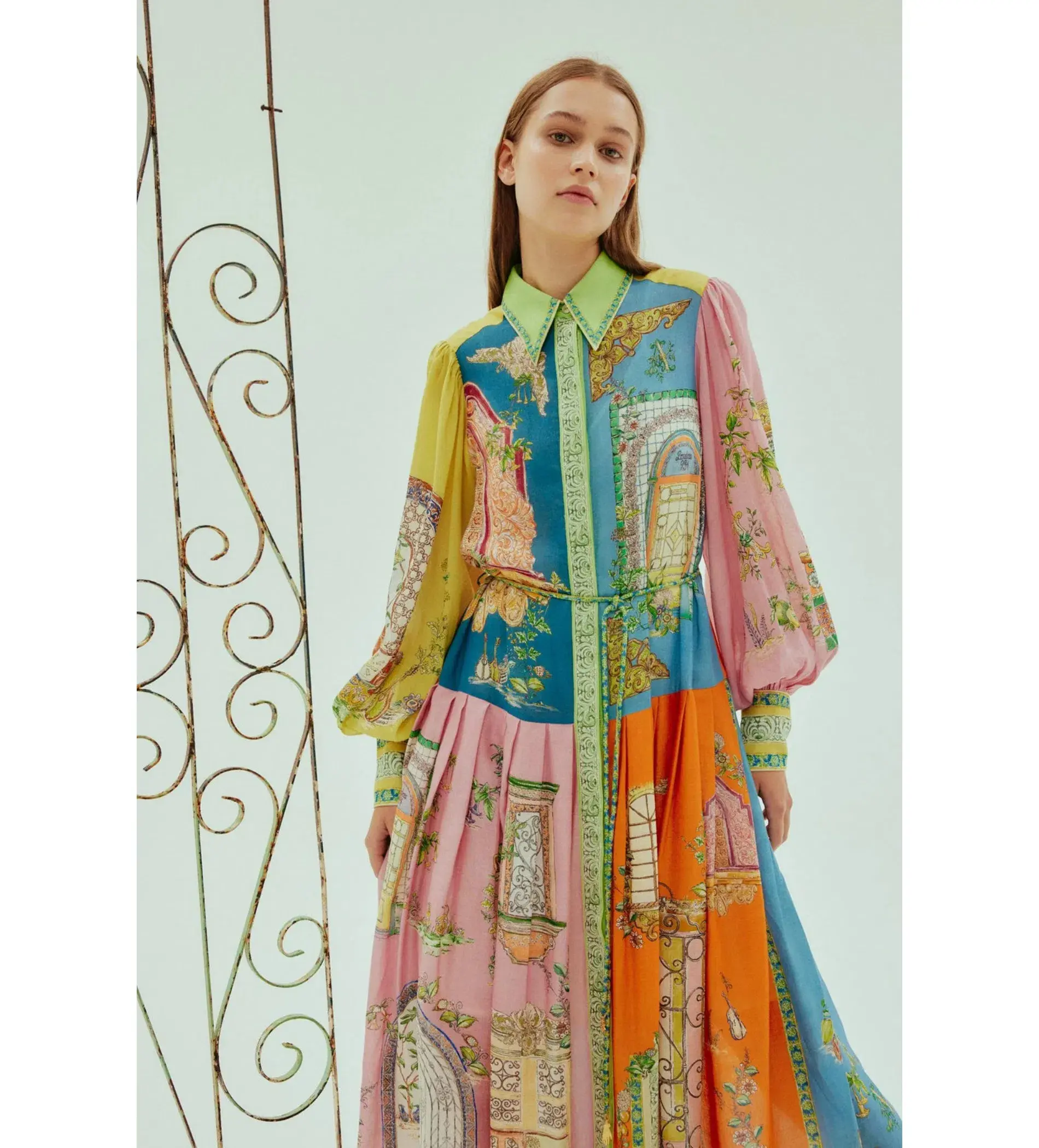Alémais Monte Midi Shirtdress Multi Size 14 - Image 2