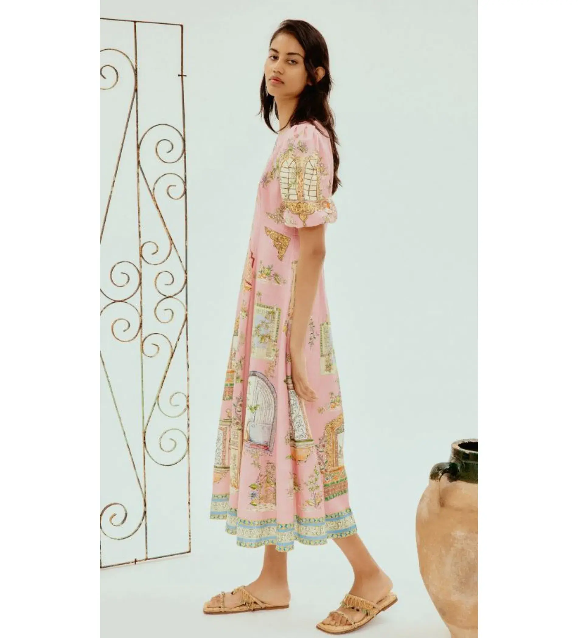 Alémais Monte Midi Dress Pink  Size 16 - Image 2