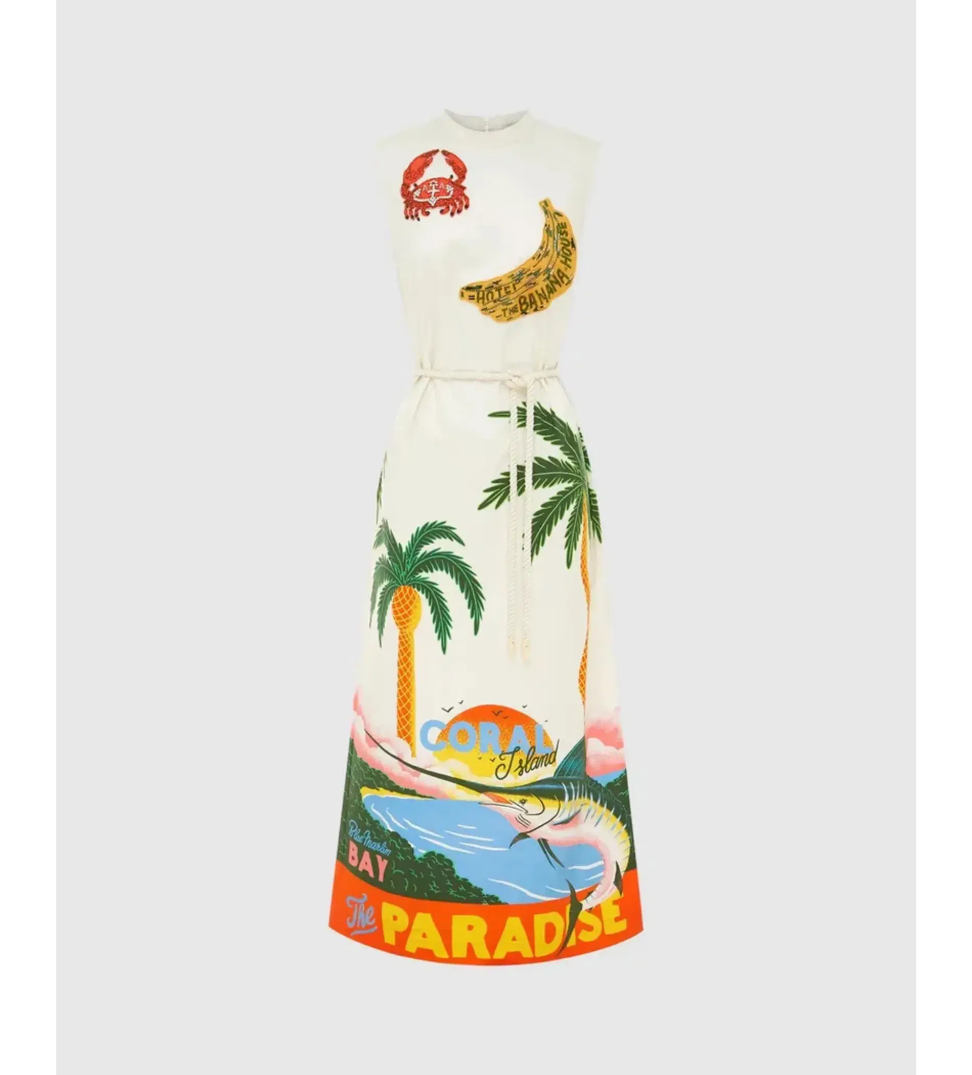 Alémais Samaki Midi Dress Print Size AU 12  - Image 3