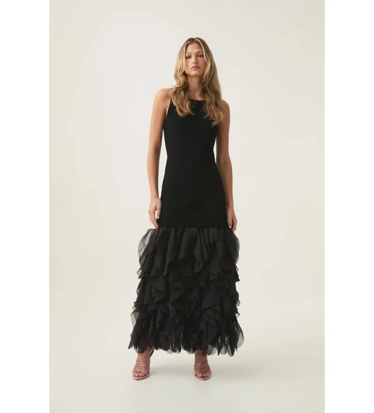 Aje Elations Knit Maxi Dress Black Size AU 8   - Image 1