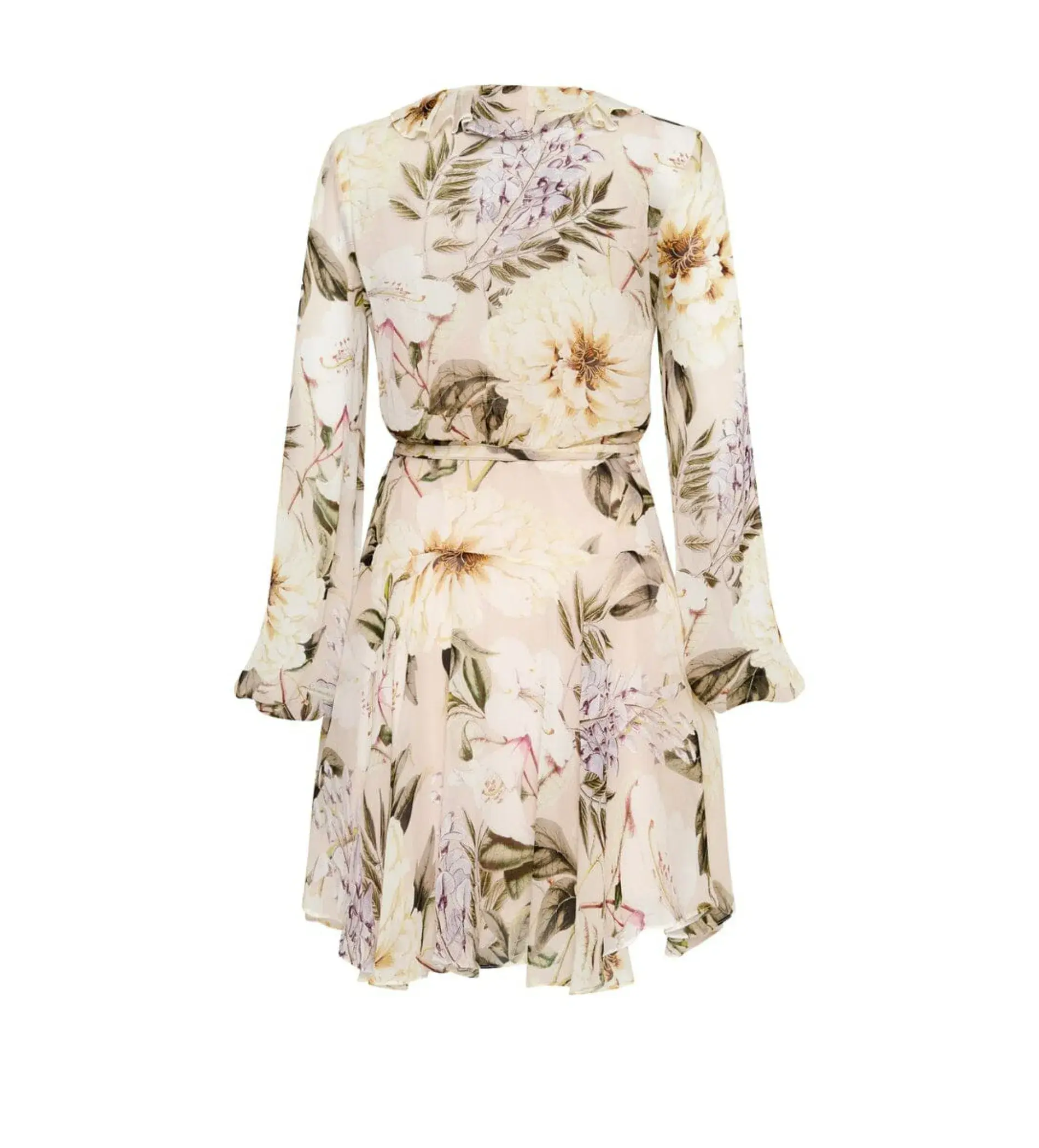 Sofia The Label Arabella Wrap Frill Dress Flora Print Size AU 8 - Image 6