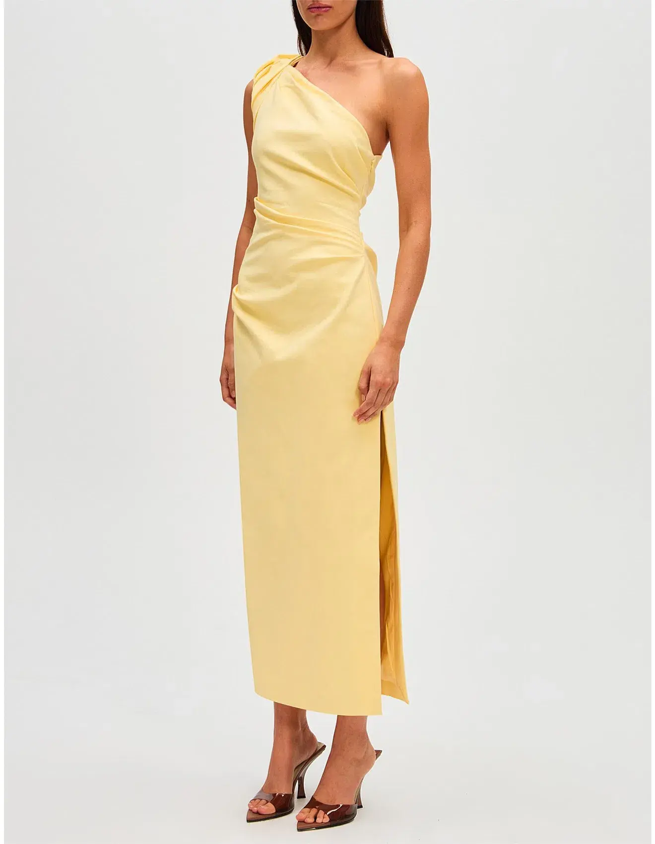Misha Aubree Midi Dress Yellow Size 10/M - Image 2