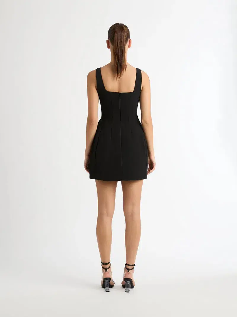 Sheike x Mariam Seddiq Beck Mini Dress Black Size AU 10 - Image 2