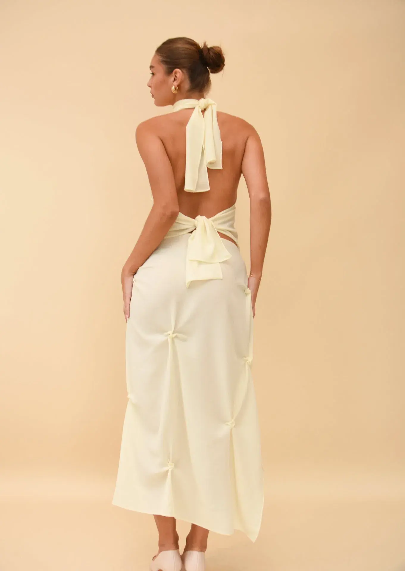 Koster Kulture The Marbella Halter and Skirt Set Ivory One Size - Image 2