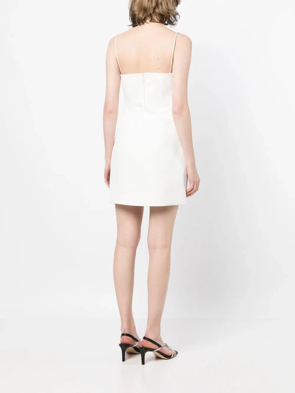 Rachel Gilbert Bodie Cut Out Sleeveless Cocktail Mini Dress White Size 10 - Image 3