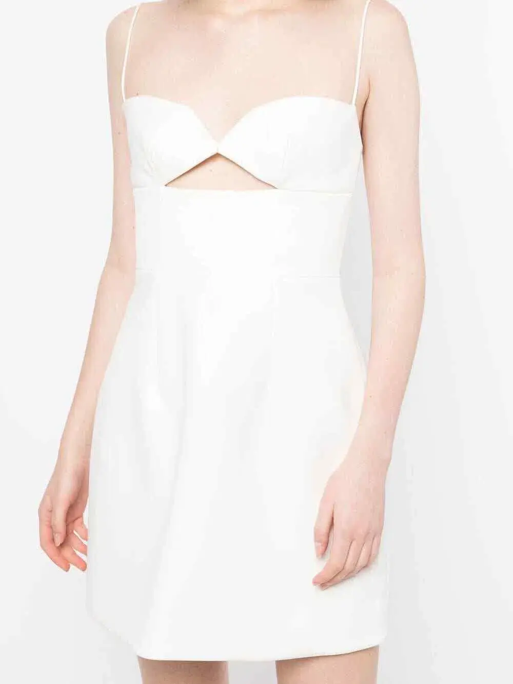 Rachel Gilbert Bodie Cut Out Sleeveless Cocktail Mini Dress White Size 10 - Image 2