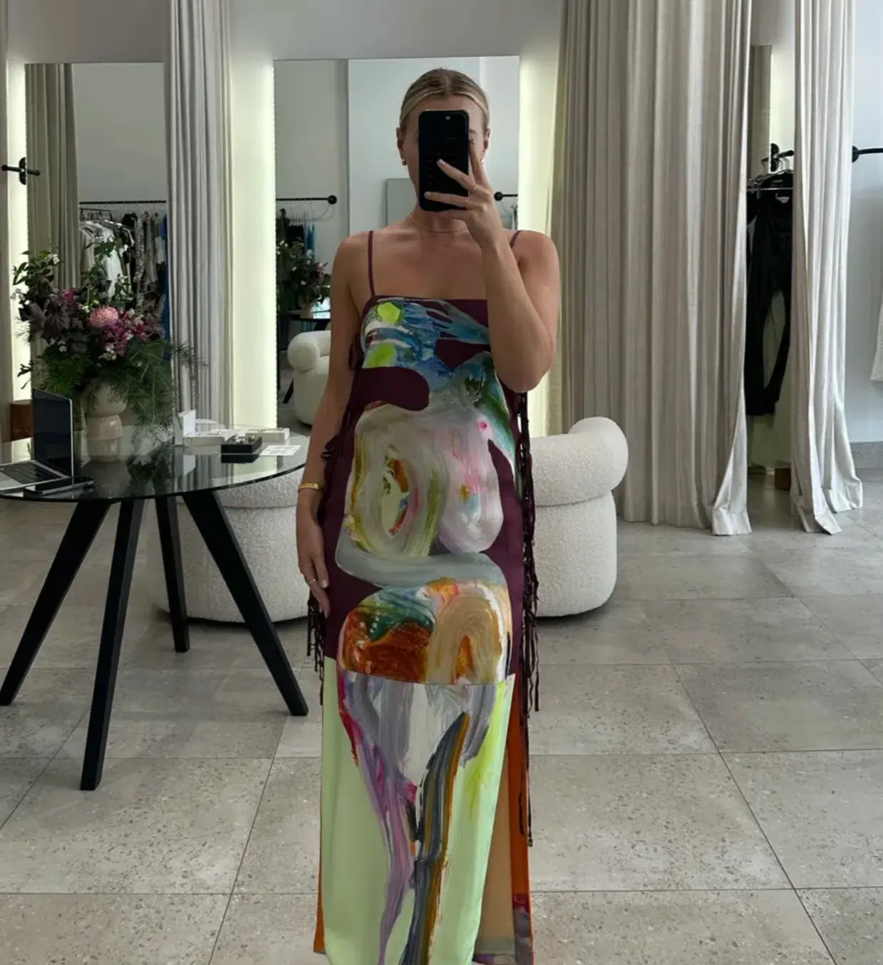 Alemais Jedda Side Tie Maxi Dress Multi Size 6  - Image 5