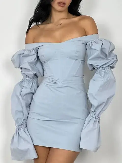 Natalie Rolt Kenzy Mini Dress Blue Size 10 - Image 1