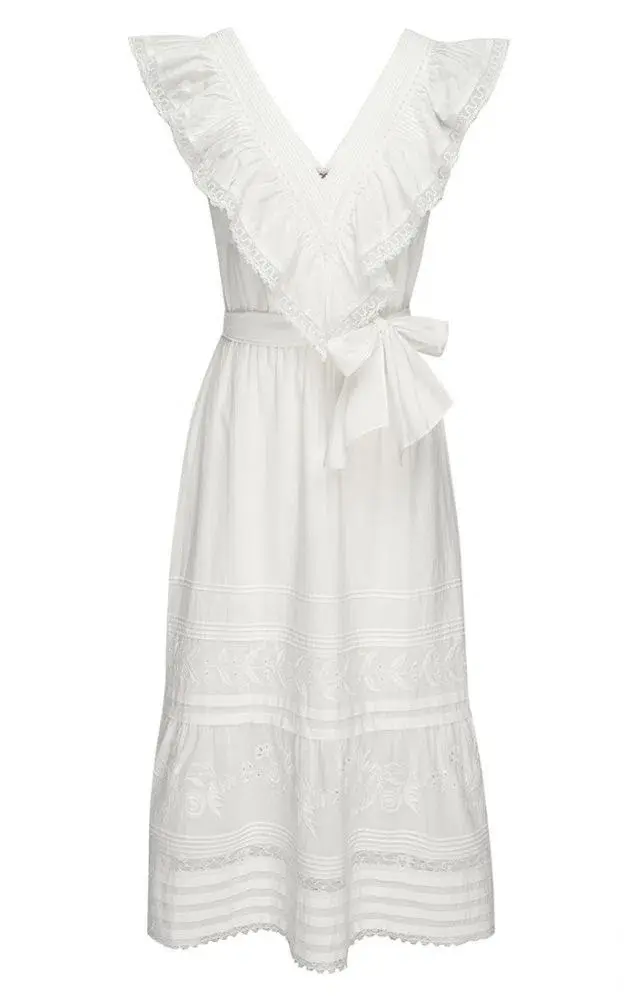 St. Roche Wonderland Dress White Size M / AU 10 for rent on The Volte - main image