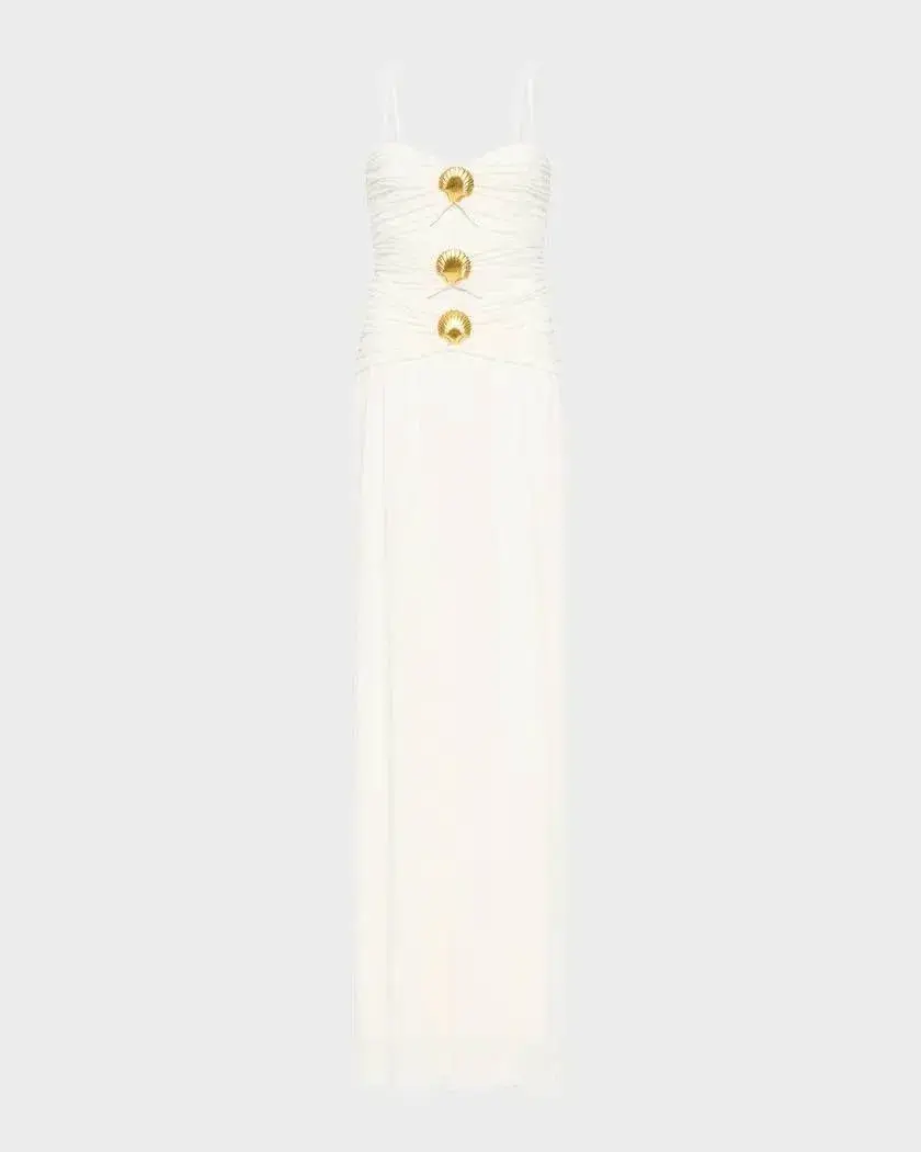 Rebecca Vallance Guinevere Cut Out Slip Gown Ivory Size 14 - Image 8