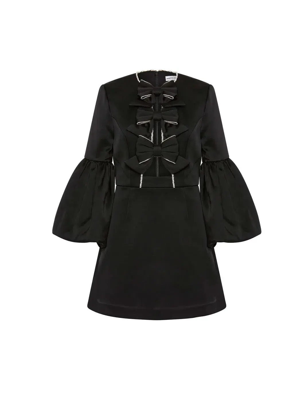 Rebecca Vallance Augustine Long Sleeve Mini Dress Black Size 6 - Image 6