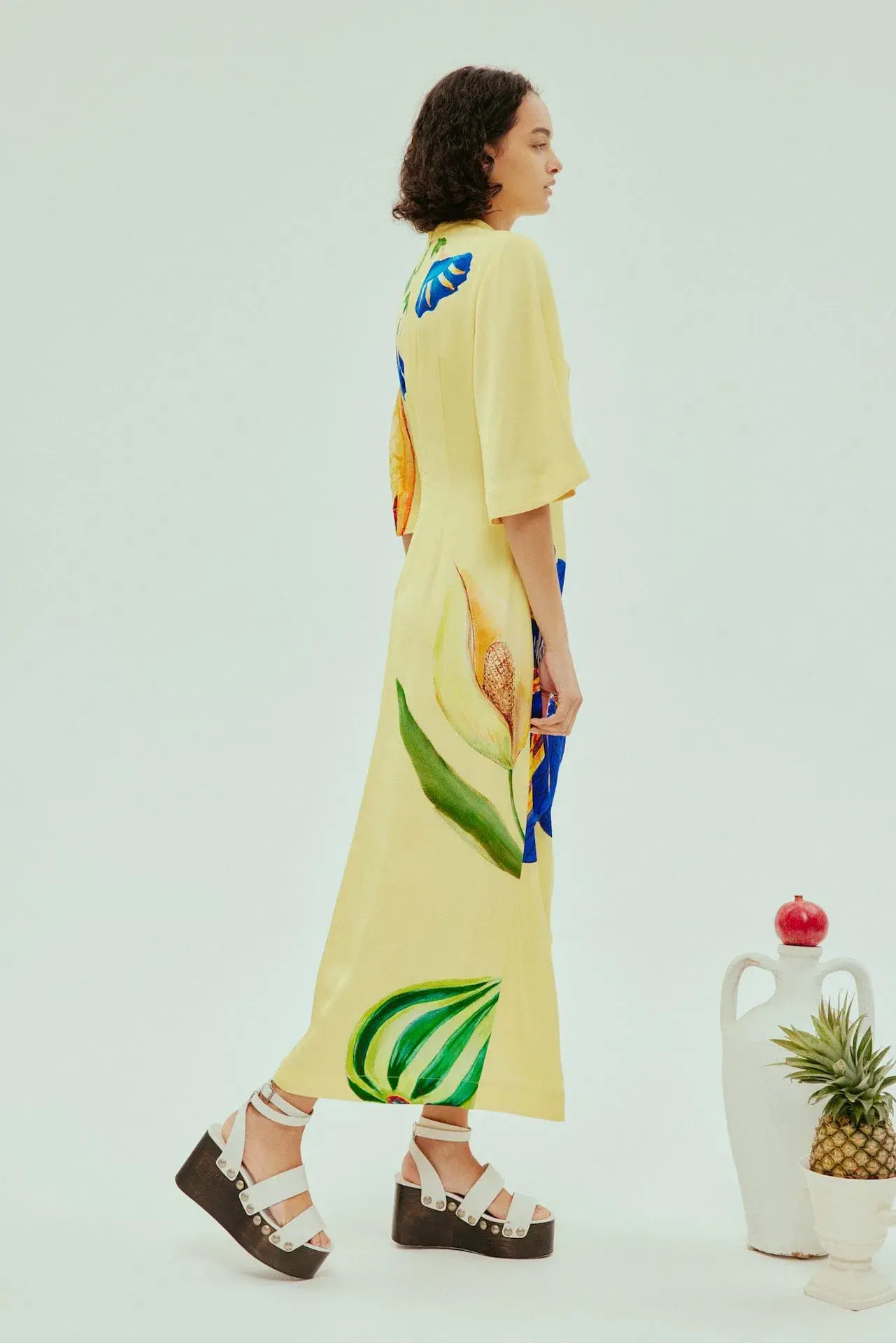 Alemais Dahlia Midi Dress Yellow Size 8  - Image 2