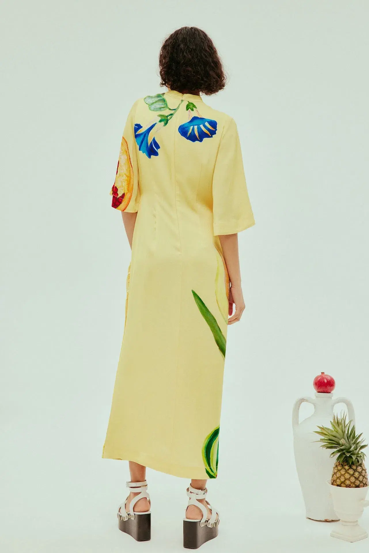 Alemais Dahlia Midi Dress Yellow Size 8  - Image 3