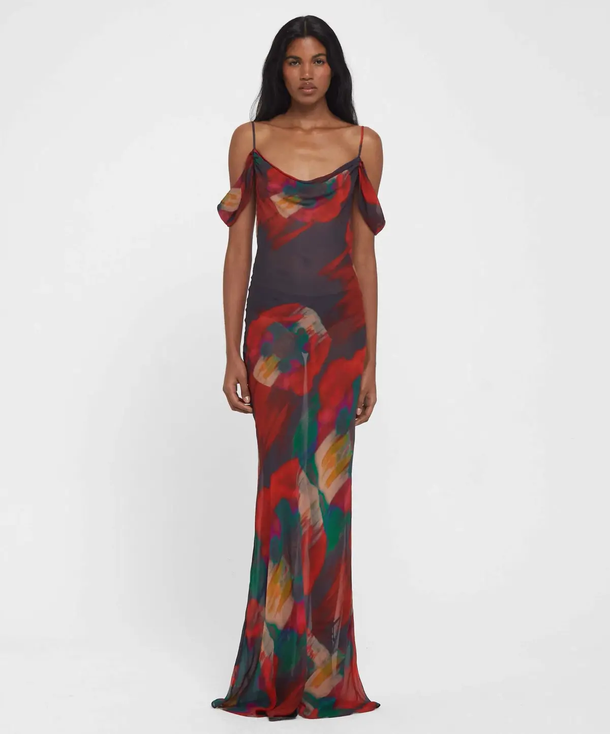 RAT & BOA Adriana Dress Abstract Floral Size 4 - Image 1