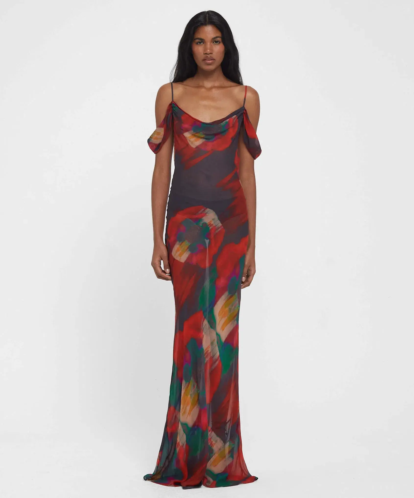 RAT & BOA Adriana Dress Abstract Floral Size 4 - Image 1