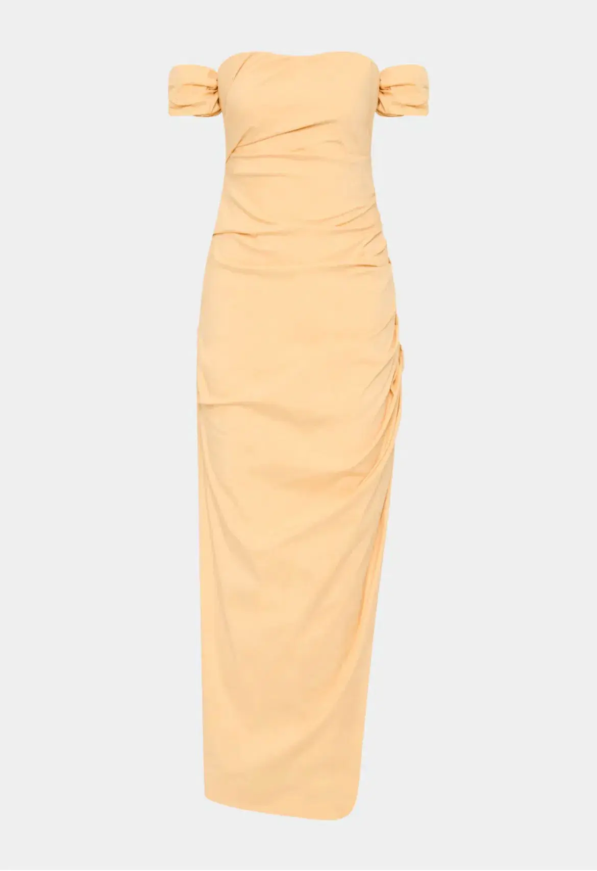 Sir the Label Carmen Draped Gown Light Peach Size 6 - Image 8