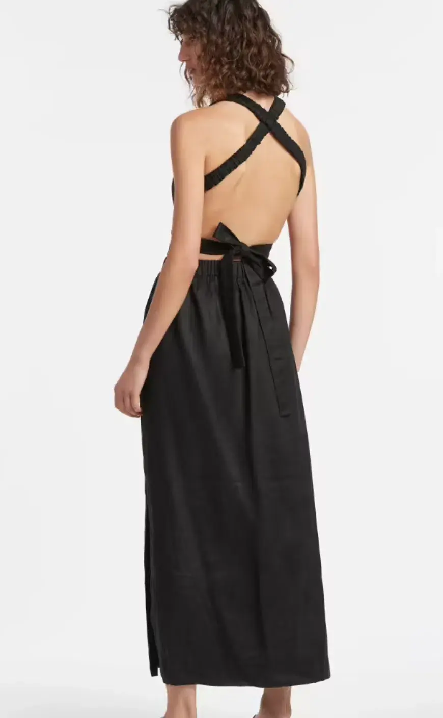 Sir The Label Franc Cross Back Gown Black Size 1 / AU 8 - Image 2
