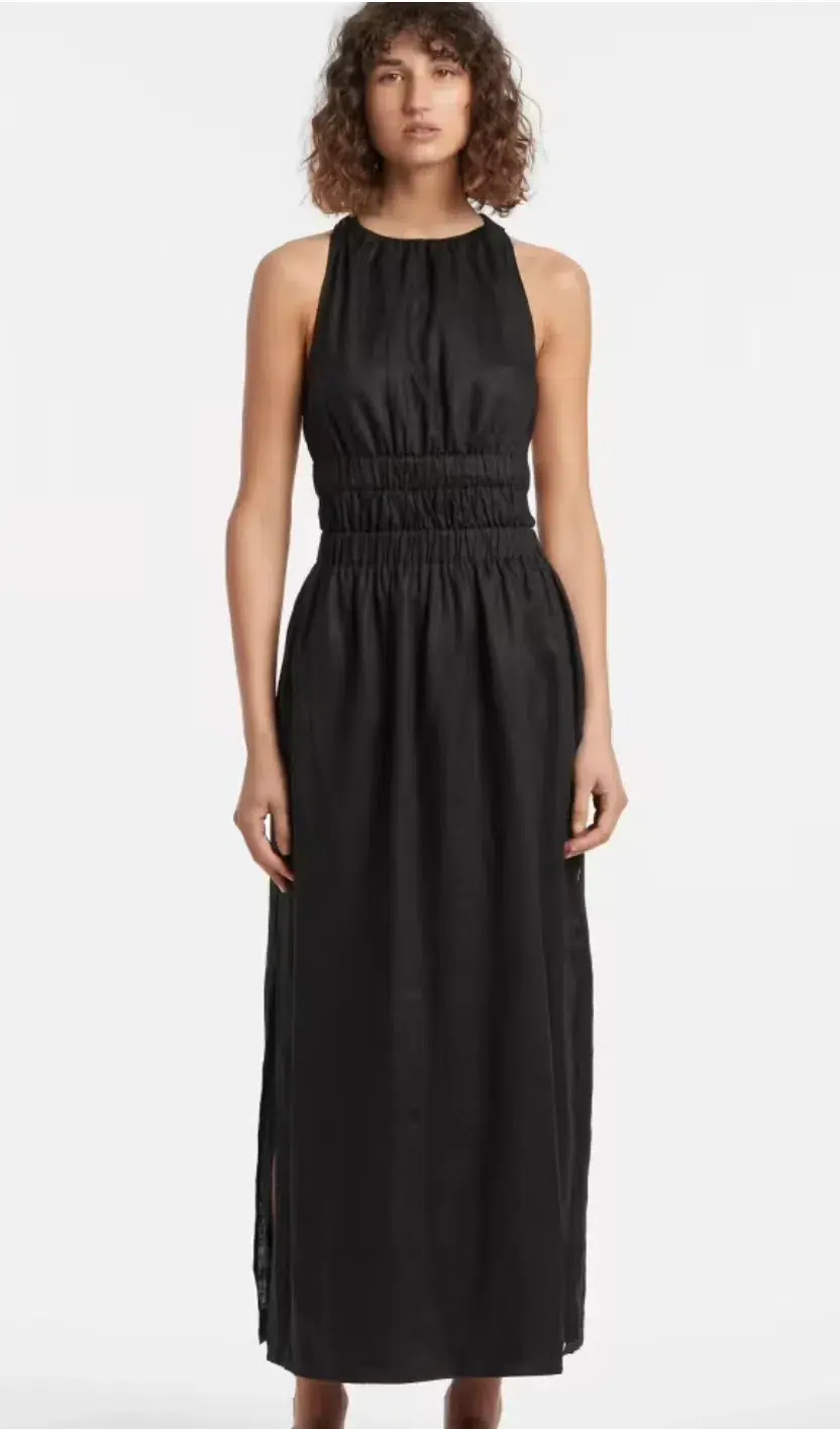 Sir The Label Franc Cross Back Gown Black Size 1 / AU 8 - Image 1