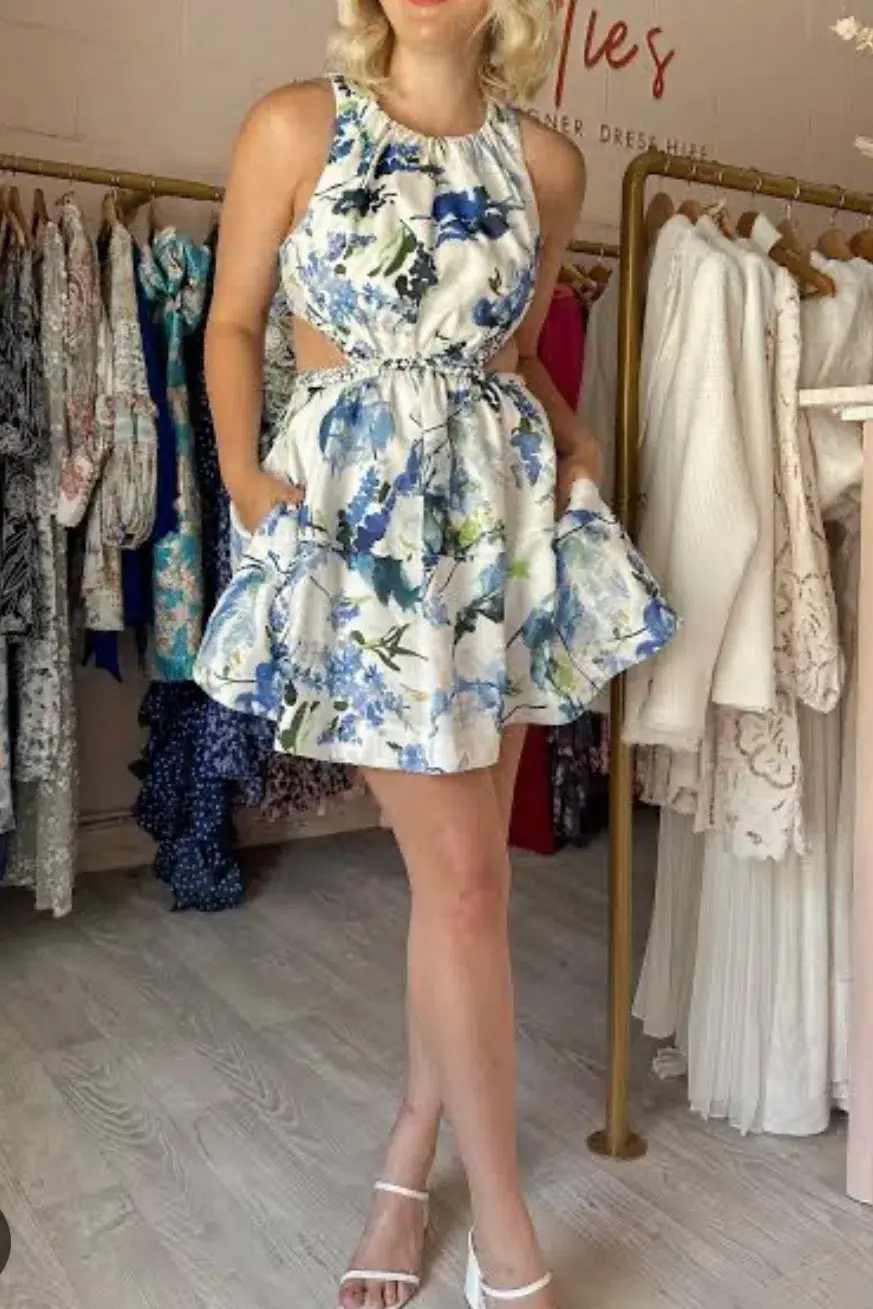 Aje Voyage Braided Cut Out Mini Dress - Image 1