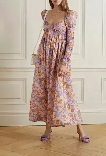 Zimmermann Violet Twist Front Midi Size 2 - Image 1