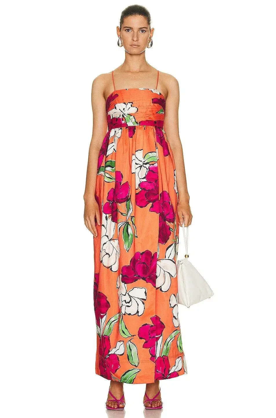 Aje Monument Tulip Maxi Dress Vivid Camellia Size 8 - Image 3