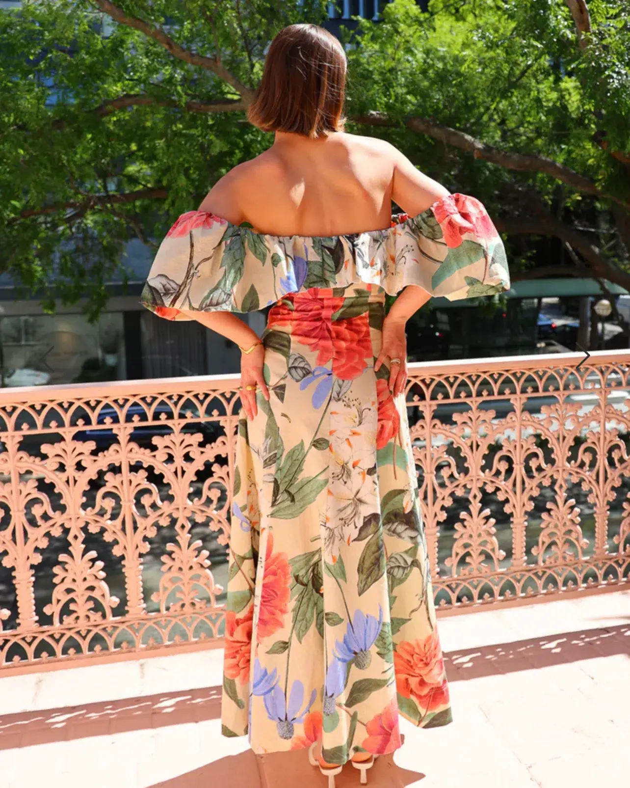 By Nicola Paradiso Maxi Dress In Primavera Print Size 14 - Image 2
