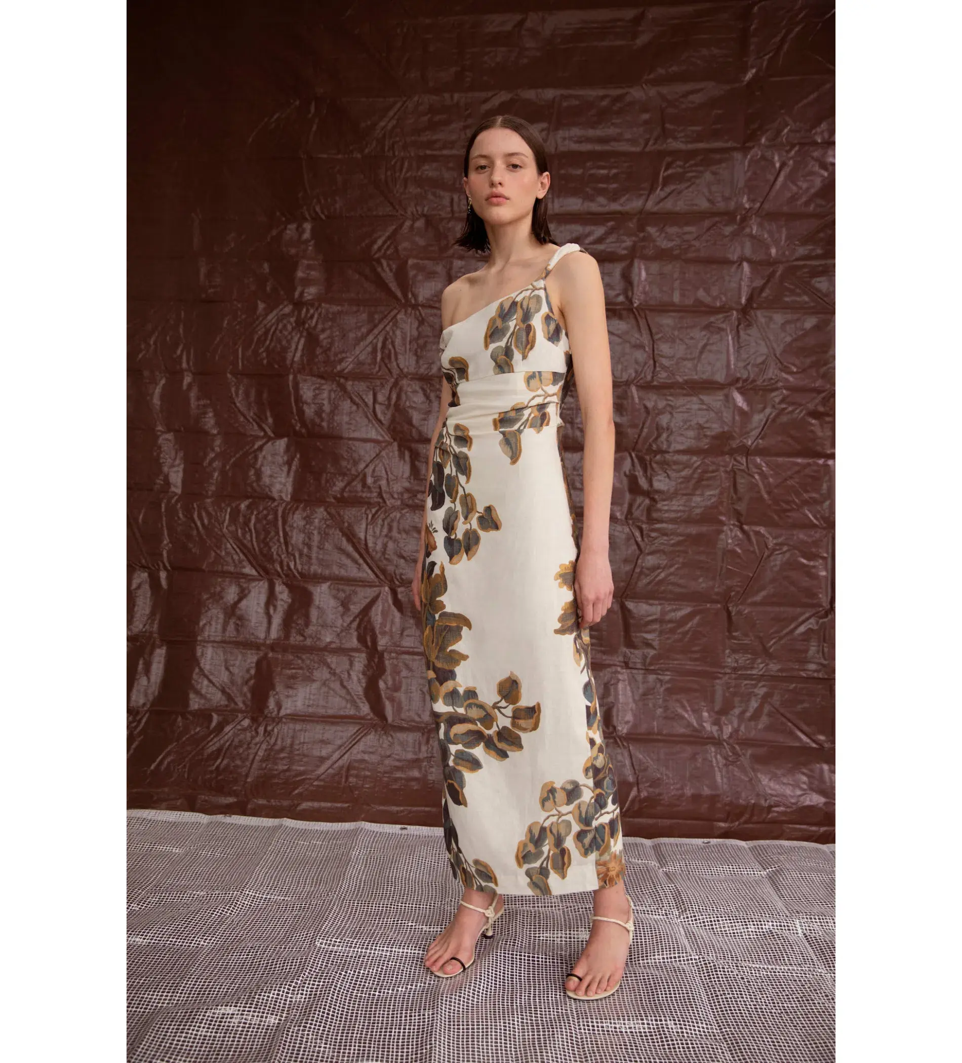 Sir The Label Evalita Twist Midi Dress Pine Valley Size 10 - Image 4