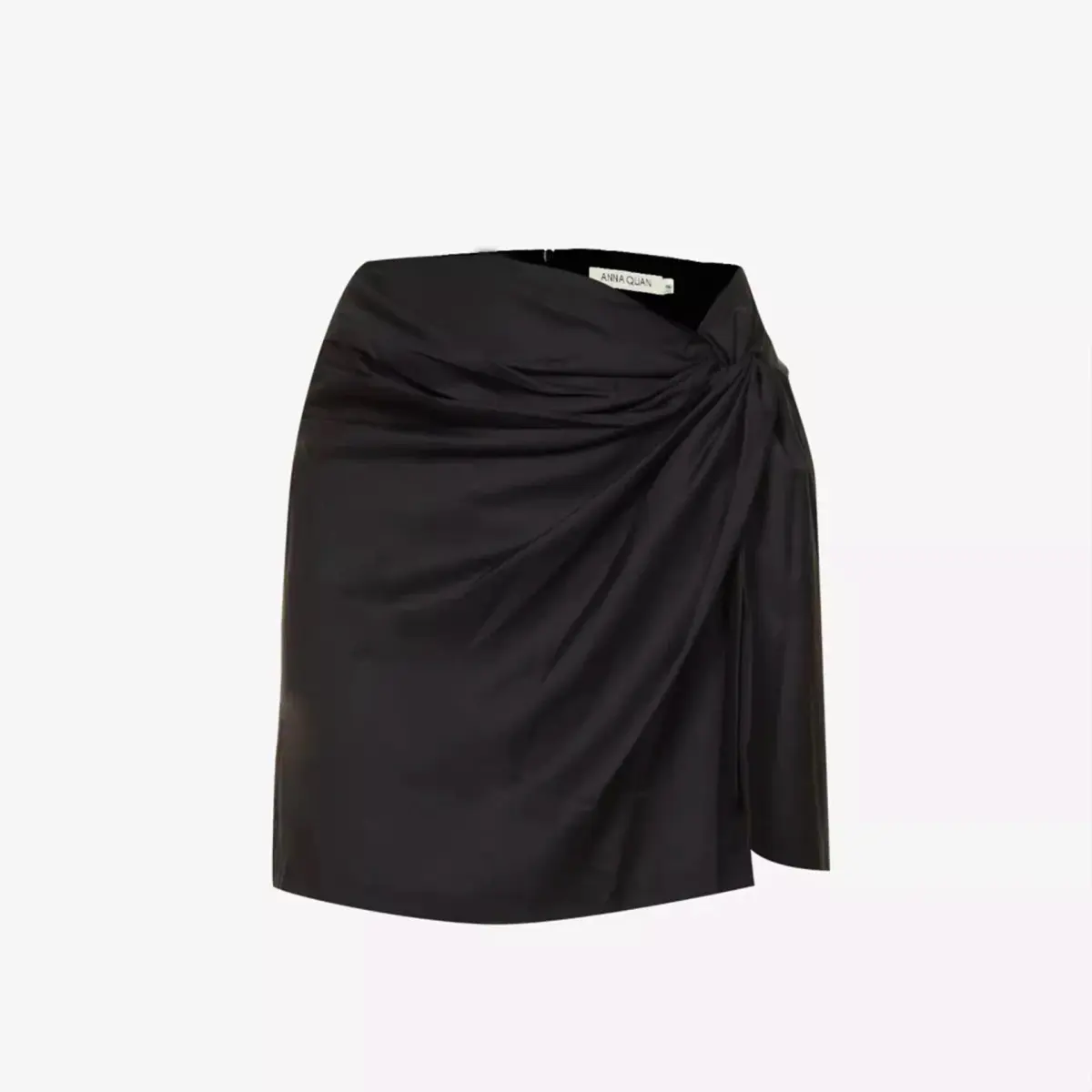 Anna Quan Emelia Ruched Mini Skirt Black Size 12  - Image 6