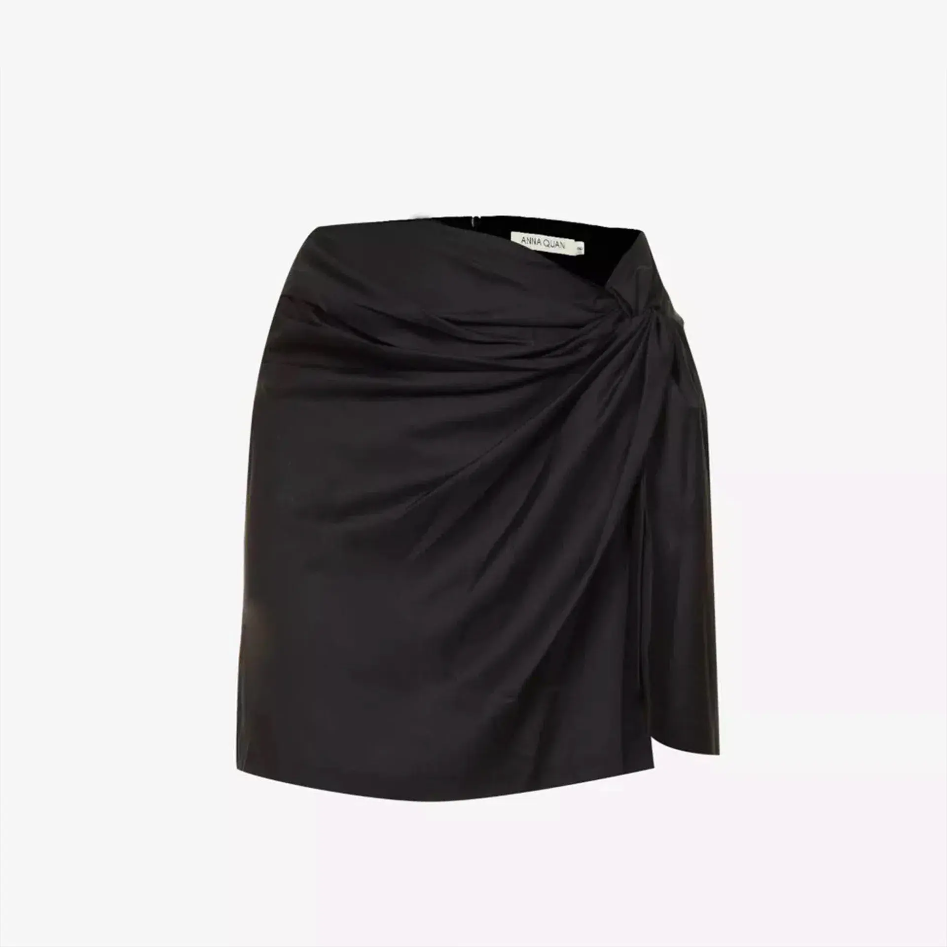 Anna Quan Emelia Ruched Mini Skirt Black Size 12  - Image 6