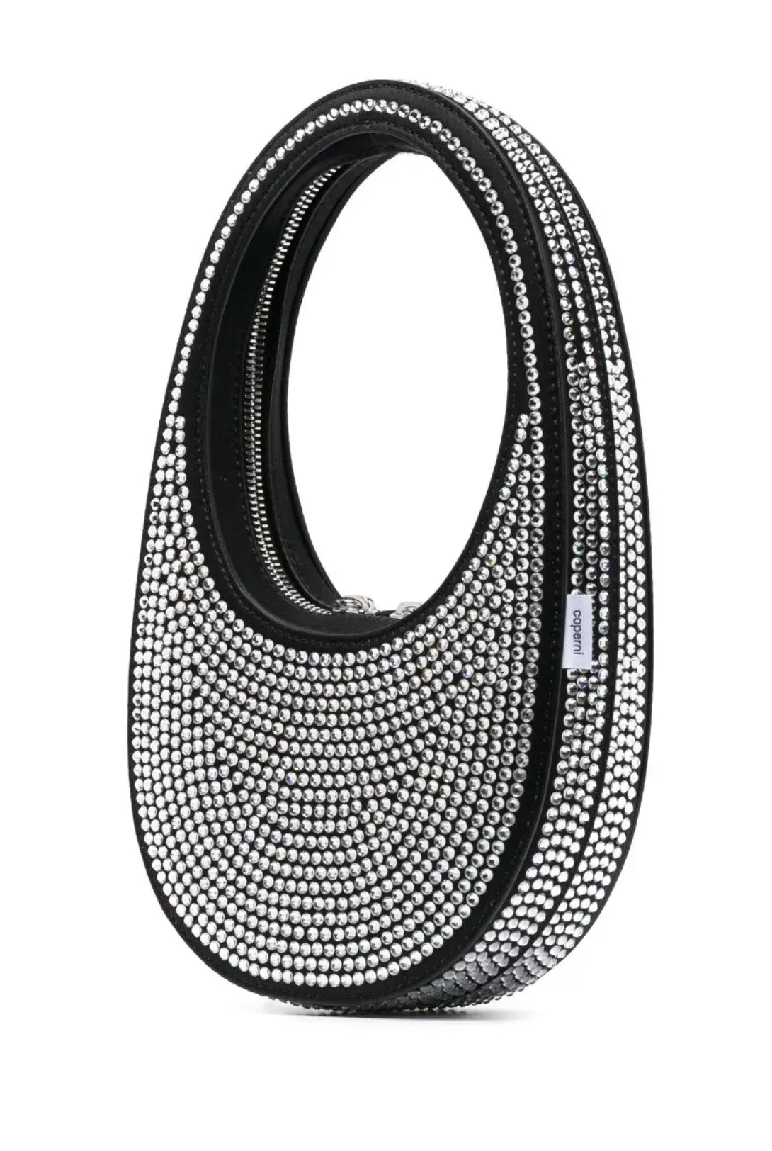 Coperni Crystal Embellished Mini Swipe Bag Black - Image 3